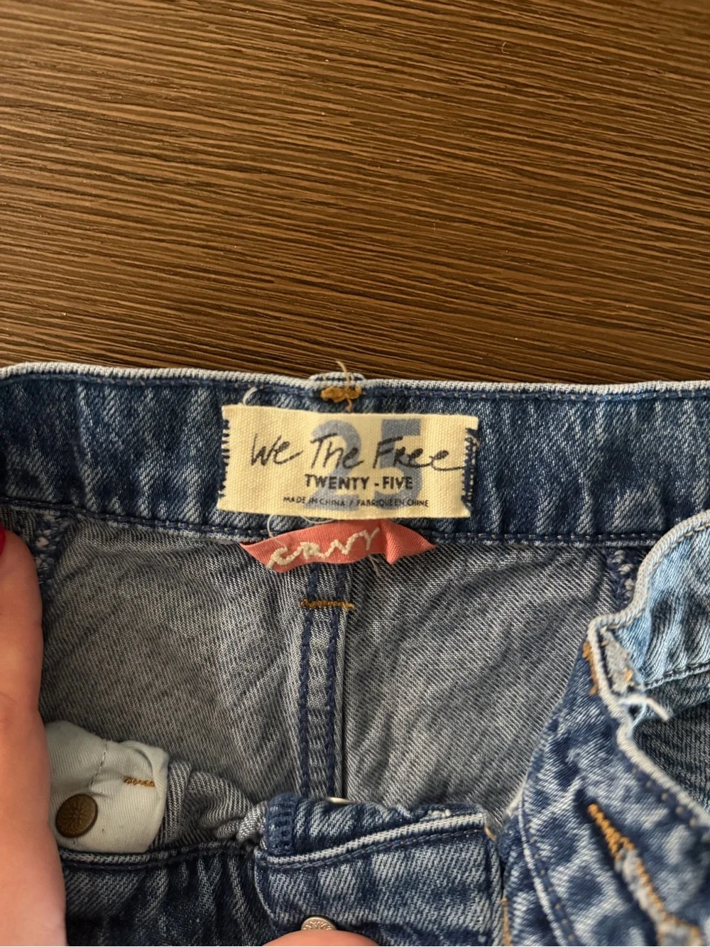 We The Free Light Blue Denim Shorts